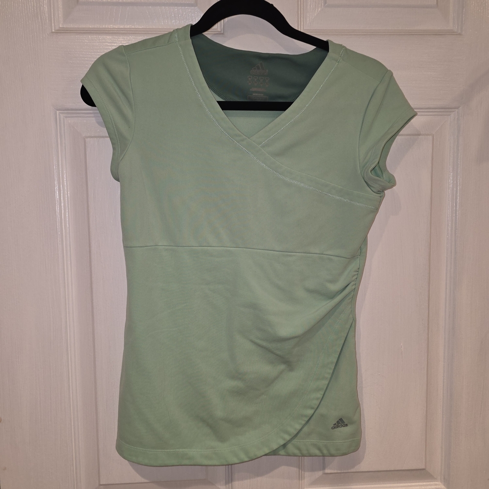 Adidas Women's Green Wrap Top